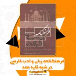 کتاب فرهنگ نامه زبان و ادب فارسی در شبه قاره هند PDF